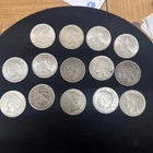 Lot of 14 Peace Silver $1 Coins 90% Silver- Various Dates And Mint-