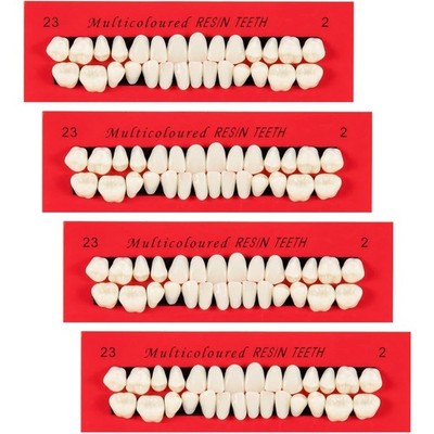 Falsche Zähne Dental Set 112 Stück Acryl Harz Kunstzähne Halloween Kostüm