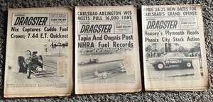 1965 NATIONAL DRAGSTER NEWS = VINTAGE DRAG RACING PUBLICATION= APRIL = 16-23-30