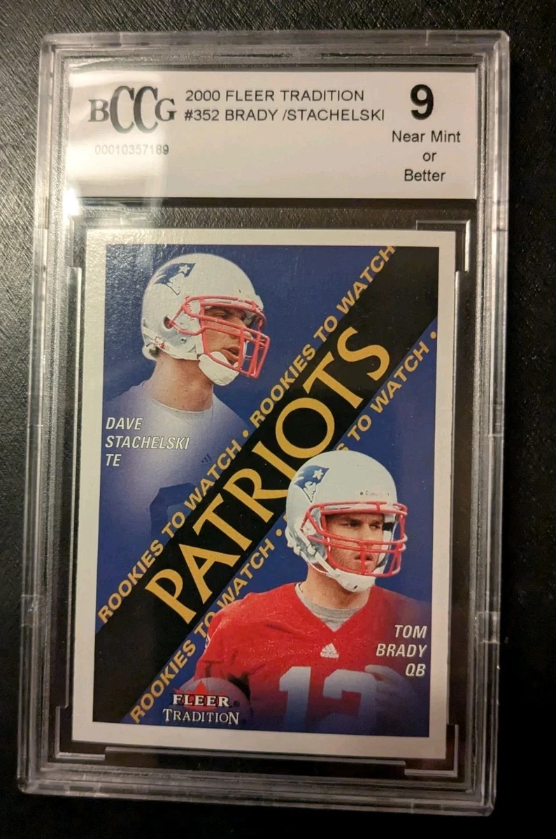 Tom Brady Football Grade 9 Rookie Sports Trading Cards