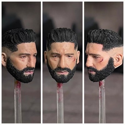 Painted 1/12 Jon Bernthal Movie Head Sculpt Fit 6'' ML Action Figure