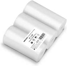 2024 New 8" X 50' 3 Rolls, Vacuum Sealer Rolls Bags for Food, Great for Food S