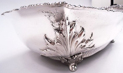 Tiffany Tray 7505 Antique Victorian Roll Bread Bowl American