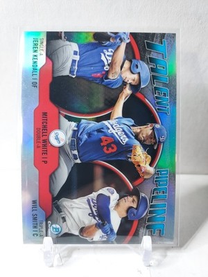 2019 Bowman Chrome #TP-LAD Kendall / White / Smith Talent Pipeline Dodgers