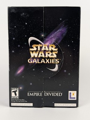 Star Wars Galaxies: An Empire Divided (PC, 2003) Box BRAND NEW SEALED  