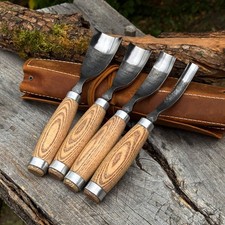 Spoon Gouges 52100 Steel Hand Forged Spoon Bowl Hollowing Carving Set or Single