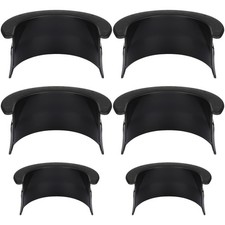 6cs Plastic Billiards Table Pocket Liner for Pool Table 4 Corner 2 Side Black