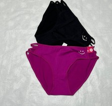 Women New Set of 2 Joe Boxer Lace or Solid Bikinis  Boy Shorts: S-M-L-XL