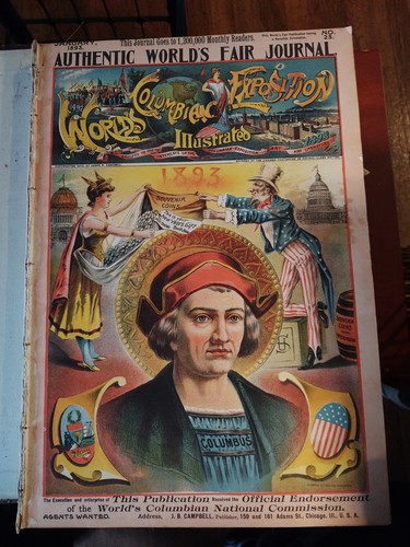 1893 Columbian Exposition MASSIVE Bound Volume Book World's Fair Journal