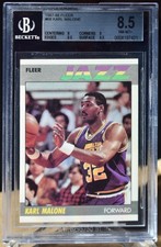 1987-88 Fleer - Karl Malone #68 BGS 8.5 NM-MT+! 2nd Year Issue! .5 from Mint! 