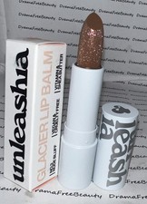 Balsamo labbra vegano Unleashia Glacier ~ n. 3 NUDE BLUFF ~ Marrone naturale con oro rosa