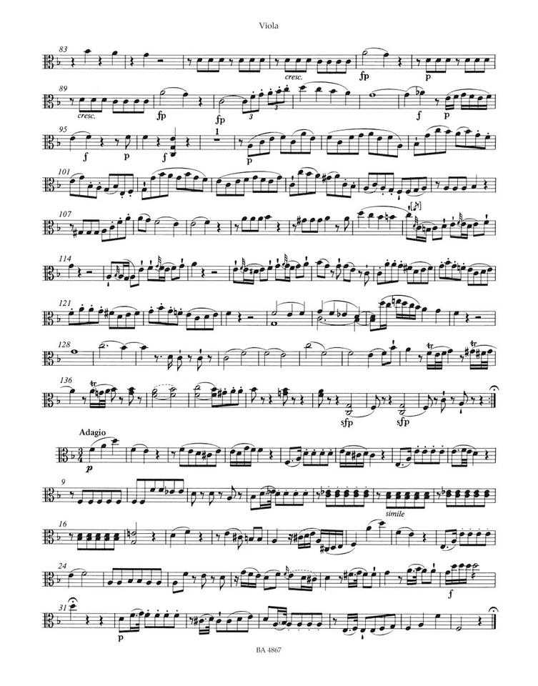 Quartet in F maj K. 370 for Oboe, Violin, Viola and Violoncello   Mozart Urtext - Image 3 of 3