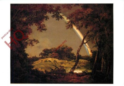 Ansichtskarte: Joseph Wright von Derby, Landschaft mit Regenbogen