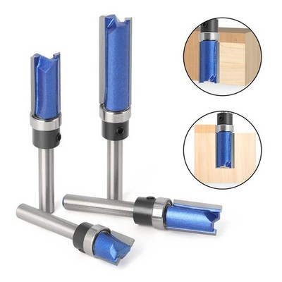 Fräser Ool 6,35 mm Schaftlager bündig blau Hartmetall Hartholz
