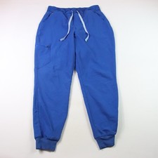 Figs Zamora Jogger Scrub Pants Womens L Large High Waisted Blue W22SW2012