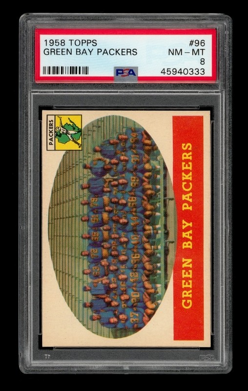 1958 Topps Set-Break # 96 Green Bay Packers PSA 8 NM-MT