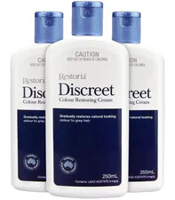 3X Restoria Crema Cabello Discreta Restaurador de Color Gradual para Cabello Gris/Gris