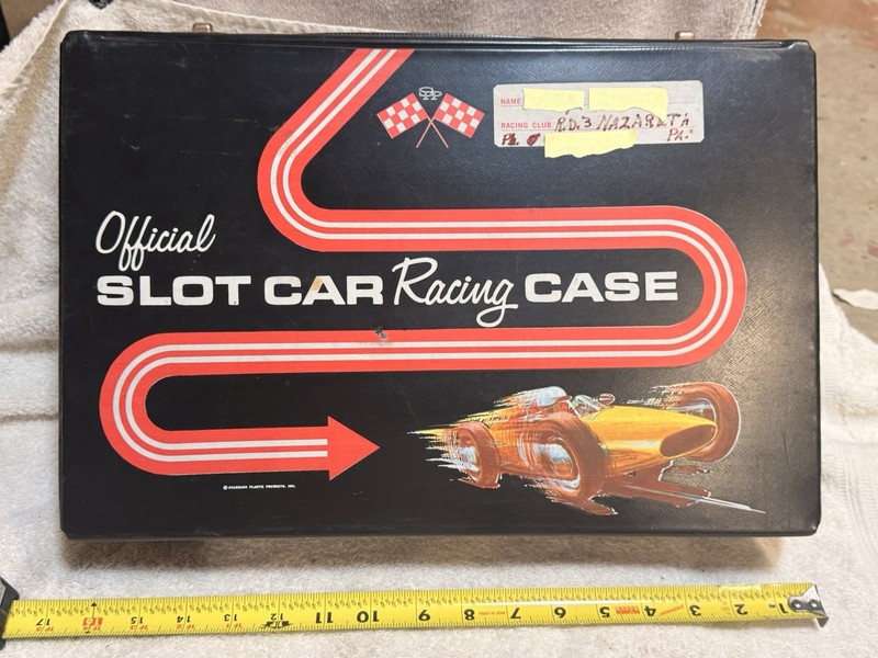 Vintage Electric Slot Racing Car Case, Circa 1965-66