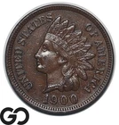1900 Indian Head Cent Penny, XF, Nice Brown Surfaces