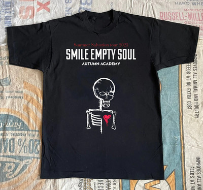 Smile Empty Soul Band Summer Salvation Tour Cotton Black S-5XL T Shirt AG983