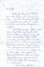 Slater Martin Signed Hand Written Letter BAS COA Lakers Texas Longhorns Hawks