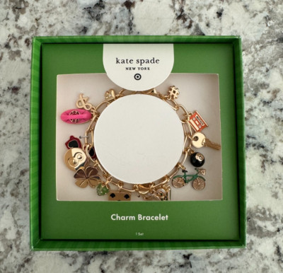 Mixed Novelty Chunky Charm Bracelet kate spade new york x Target Gold IN HAND