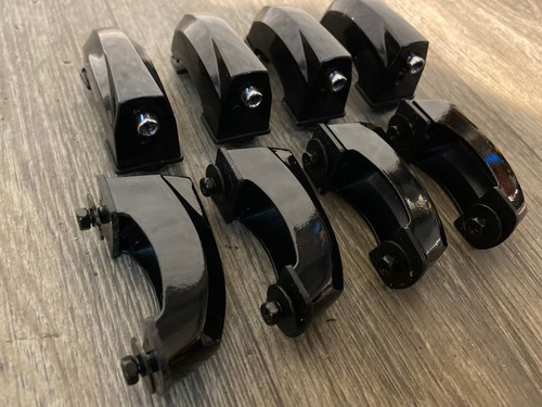 Pearl Vision Black Bass Drum Spares Lugs 52mm Hardware Set Of 8 #GM88/HF63/IB58 - Picture 3 of 6