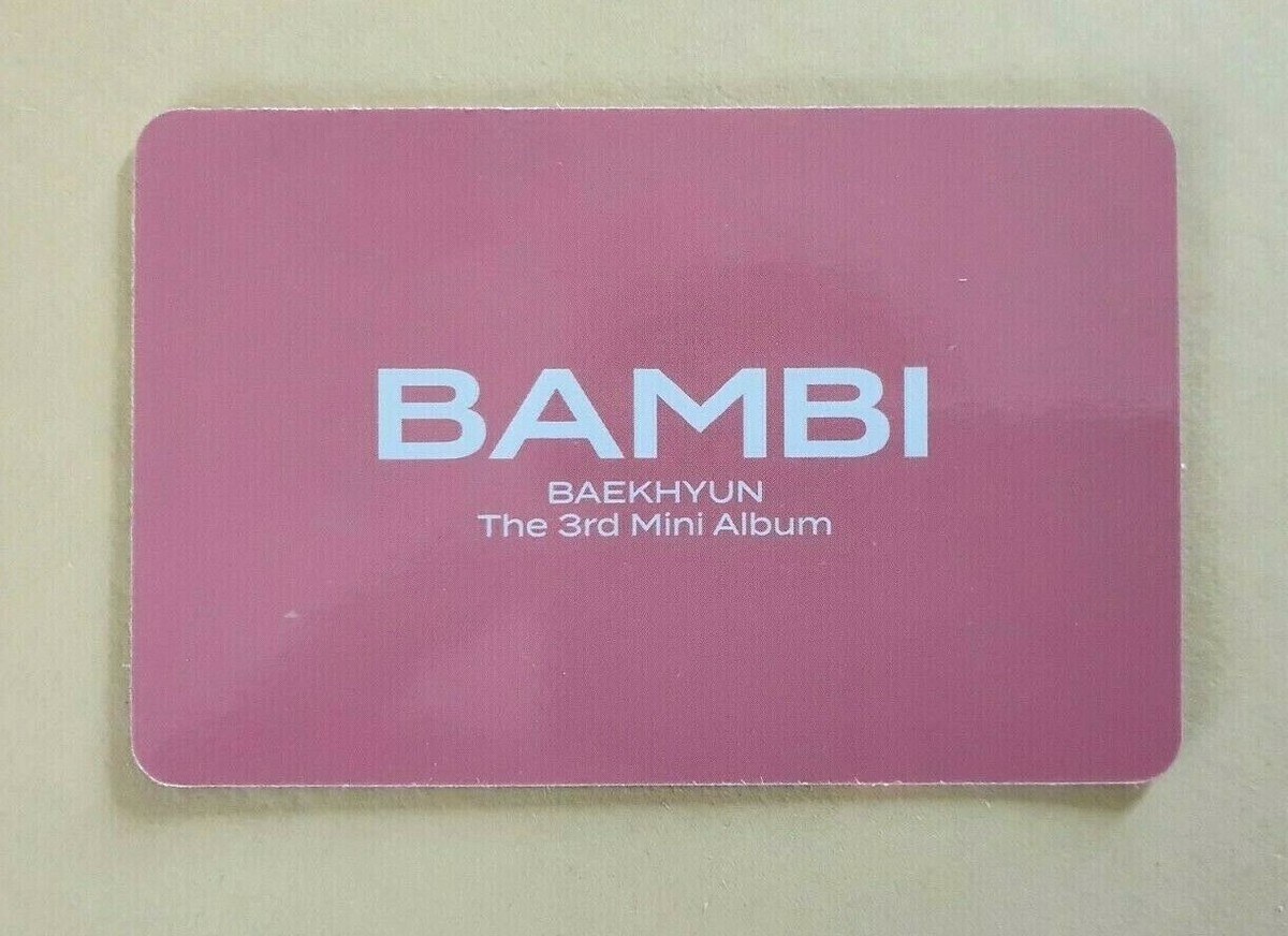 EXO BAEKHYUN solo The 3rd Mini Album BAMBI Original Official