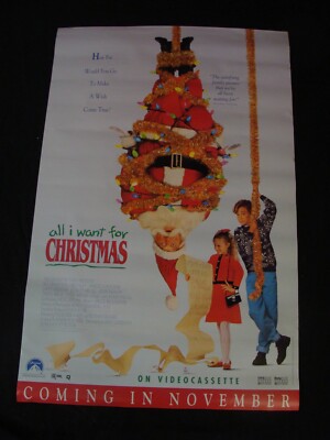 ALL I WANT FOR CHRISTMAS movie poster LESLIE NIELSEN THORA BIRCH original video