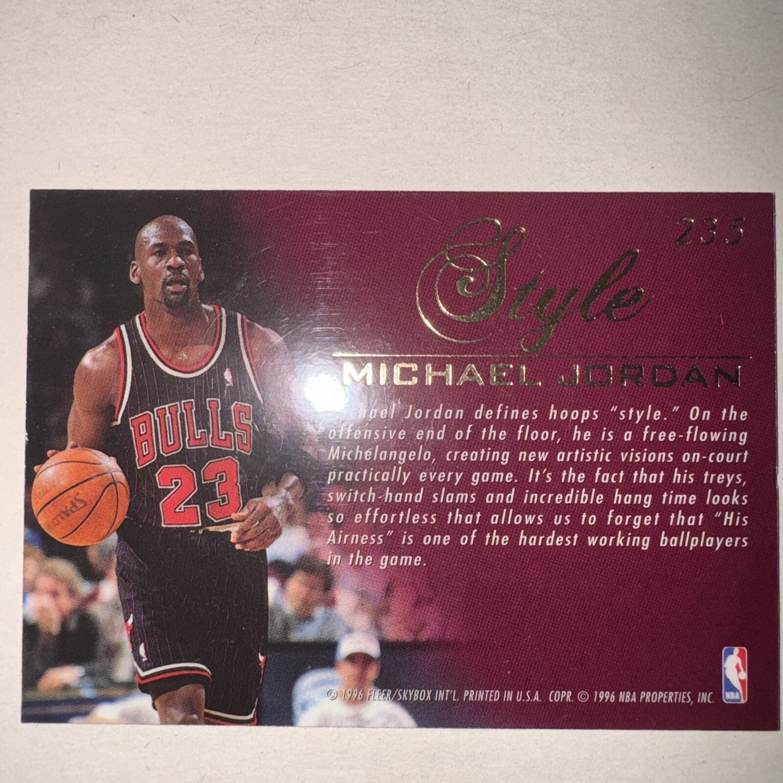 1995-96 Flair - #235 Michael Jordan