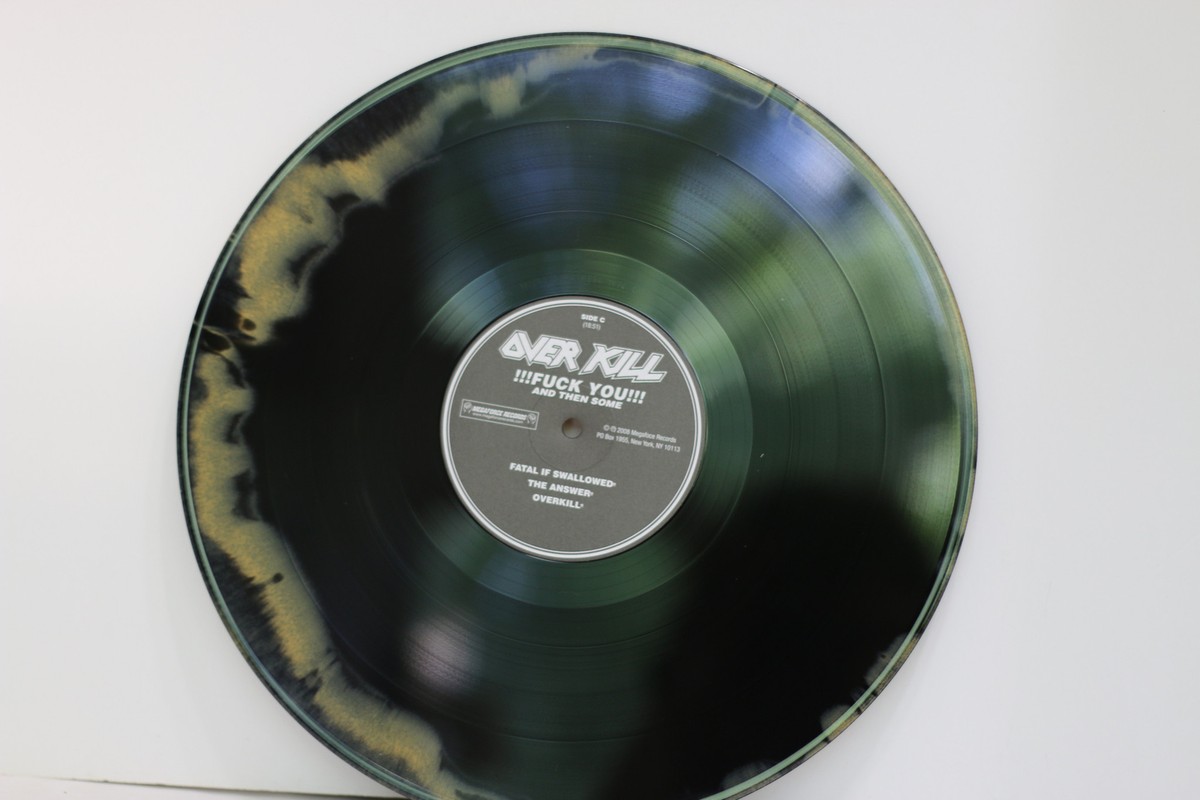 Overkill Fuck You And then Some 2008 US RE 2x Vinyl Etched Num 109