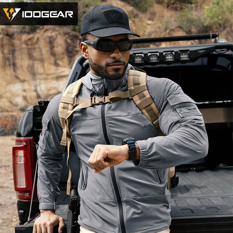 IDOGEAR Tactical Mens Jacket Mens Hoodies Gen2 L5 Soft Water-resistant Windproof - Image 4 of 4