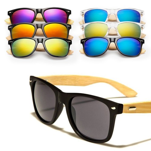 Gafas de sol de bambú retro de madera para hombre y mujer gafas polarizadas - Imagen 2 de 19