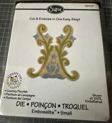 657097 Sizzix DIE 3D Stanze Cut & Emboss in One Easy Step Neu & unbenutzt