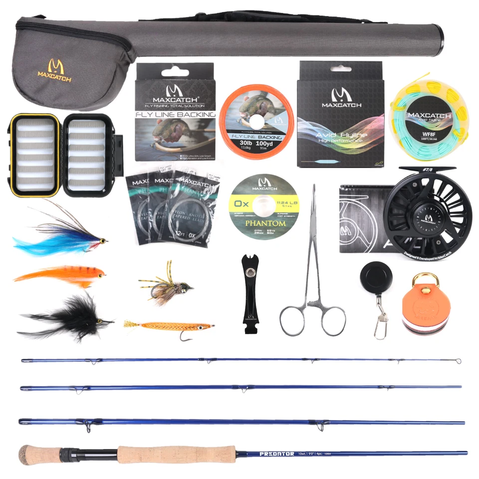 Maxcatch Saltwater Fly Fishing Rod and Reel Combo 9FT 8-10WT Complete Outfit - Image 2 of 4