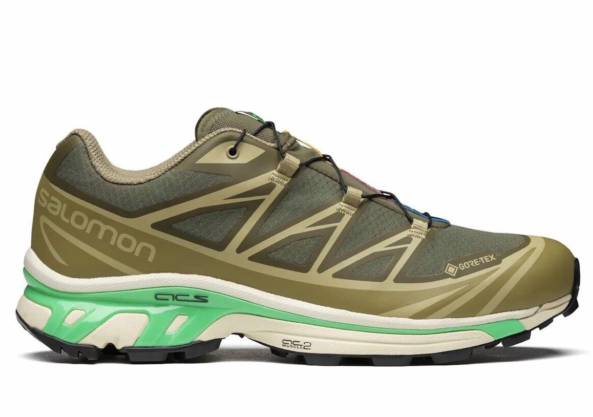 Salomon XT-6 GTX GoreTex Olive Night Herb Almond Milk Green Salomon XT-6 GTX GoreTex Olive Night Herb Almond Milk Green