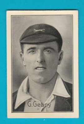 CRICKETSPIELER - BERÜHMTES TESTSPIEL - G. GEARY VON LEICS.  & ENGLAND - 1926