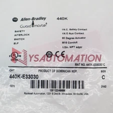 NEW 440K-E33030 ALLEN BRADLEY SAFETY INTERLOCK SWITCH SER.C 440KE33030