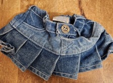Build A Bear Blue Denim Skirt with Ruffle