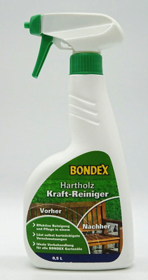 Bondex Hartholz Kraft Reiniger Farbauffrischung für Terrasse Gartenmöbel - 0,5 L
