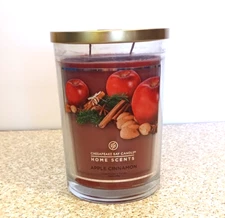 Chesapeake Bay Candle Home Scents Double Wick Apple Cinnamon 19 oz NEW