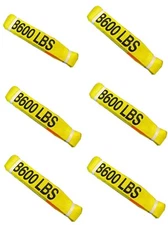6 PK 3" X 6' Flat slings/lifting straps/2 PLY/ 8600 LBS Vertical Capacity