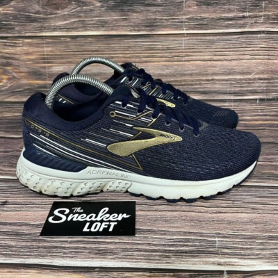 Brooks Adrenaline GTS 19 Men's Blue Gold Athletic Running Shoes Size 8