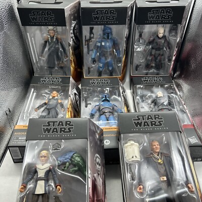 NEW 8 Figures Star Wars MANDALORIAN Black Series Ahsoka Echo Death Watch Client