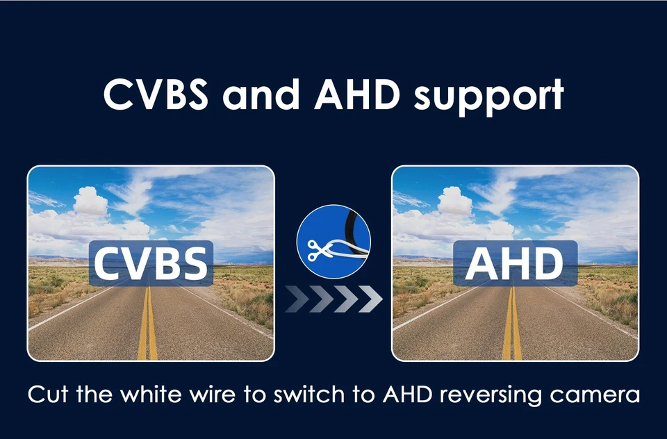 License Plate Car Rear View Reverse Backup Camera Waterproof 720P Camera CVBS - Image 3 of 4