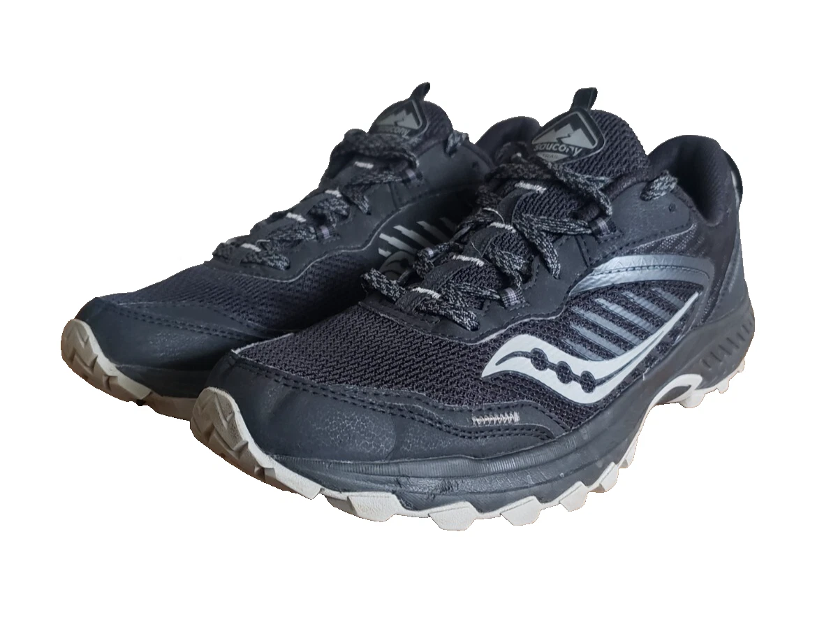 Saucony Men’s Size 11 Excursion TR15 Black Gray Trail Running Shoes Sneakers
