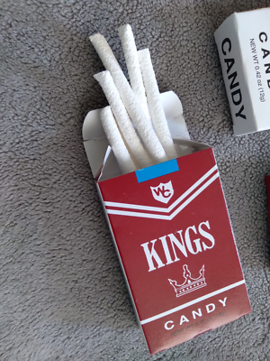 WORLD'S KING SIZE CANDY CIGARETTES 24 BOX COUNT DISPLAY BOX DIFF PACK  DESIGNS