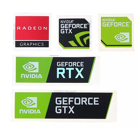 100PCS Nvidia GeForce RTX GTX Sticker Case Badge Genuine USA Lot Wholesale OEM