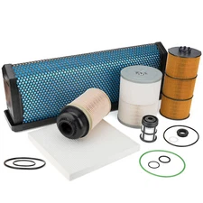 Engine Air Filter Kit Fits Freightliner Cascadia DD Series DD13 DD15 DD16