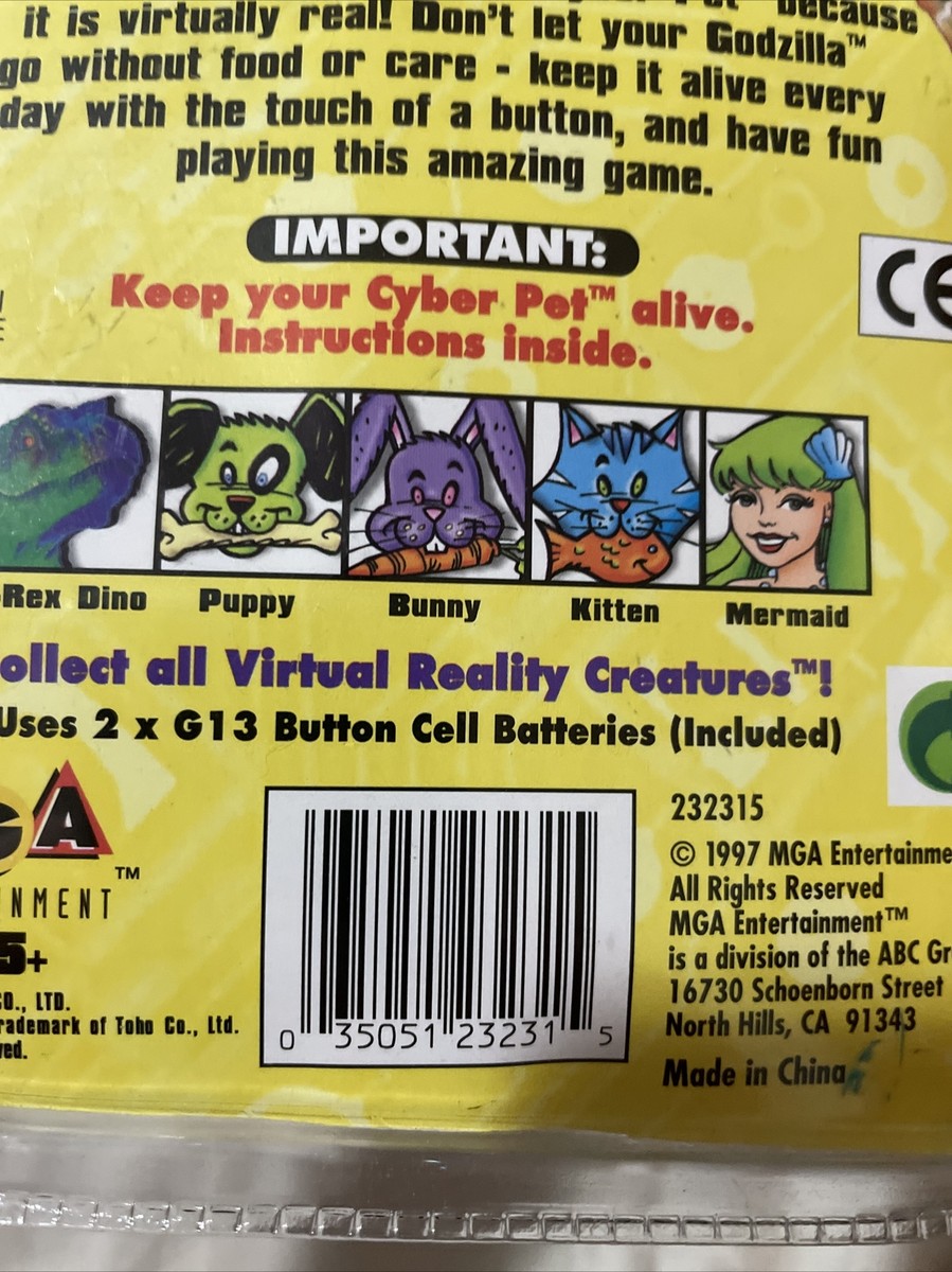 Godzilla Virtual Reality Creatures 1997 Vintage Rare Collectible
